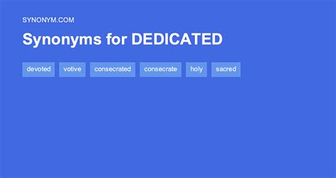 synonyms for dedicated.